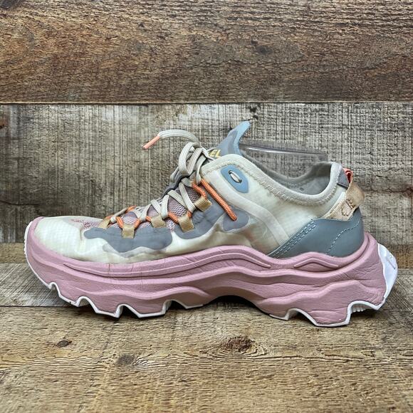 Sorel Kinetic Breakthru Tech Lace Sneaker Shoes Chalk Eraser Pink SZ 8 - Picture 6 of 11